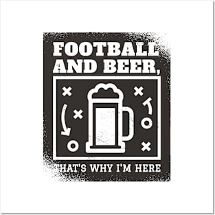 Football and Beer Posters and Art